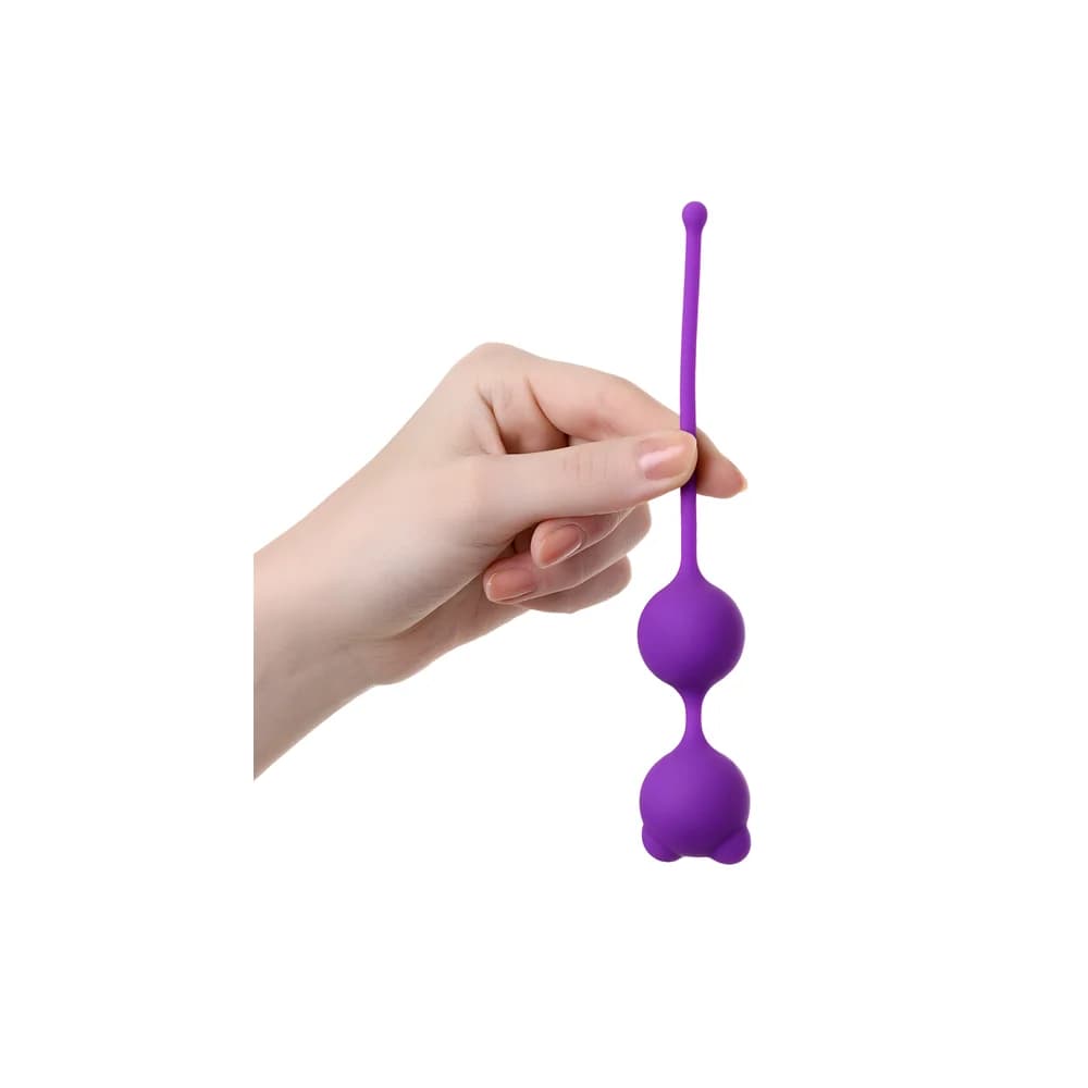 A-Toys by TOYFA Meeko Silikon Mor Vajinal Kegel Egzersiz Topu 16.4 cm thumbnail 3