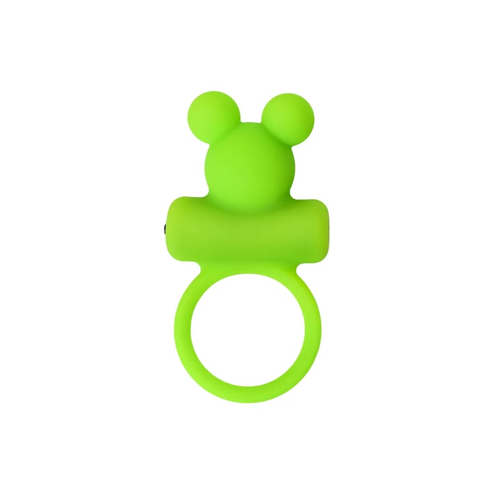 A-Toys by TOYFA Chio Titreşimli Silikon Penis Halkası Yeşil 8.1 cm thumbnail 2