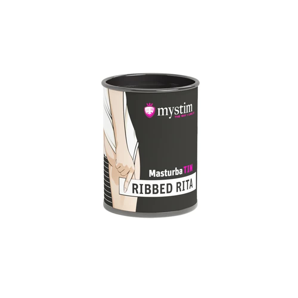 Mystim Ribbed Rita Beyaz TPE Nervürlü Erkek Mastürbatör 4.5 cm thumbnail 3