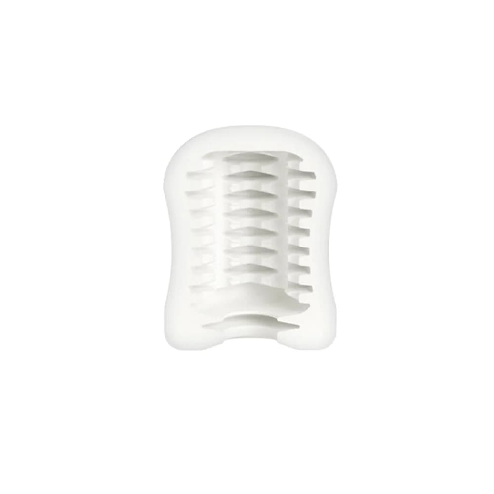 Mystim Ribbed Rita Beyaz TPE Nervürlü Erkek Mastürbatör 4.5 cm thumbnail 4