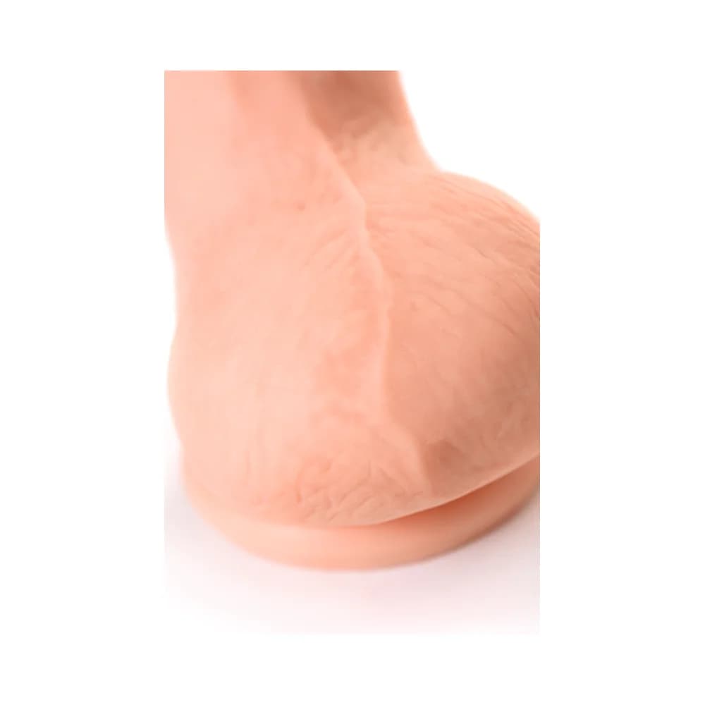 RealStick Elite Oliver Vantuzlu Şeffaf Gerçekçi TPR Dildo 18.5 cm thumbnail 9