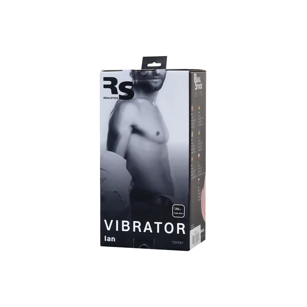 RealStick Elite Ian Gerçekçi Vibratör TPR Ten Rengi 20 cm thumbnail 11