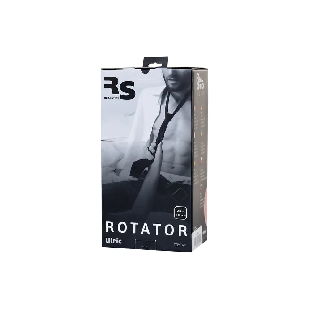 RealStick Elite Ulric Dönen Başlıklı Vantuzlu Kırmızı TPR 17 cm Rotatör Vibratör thumbnail 10