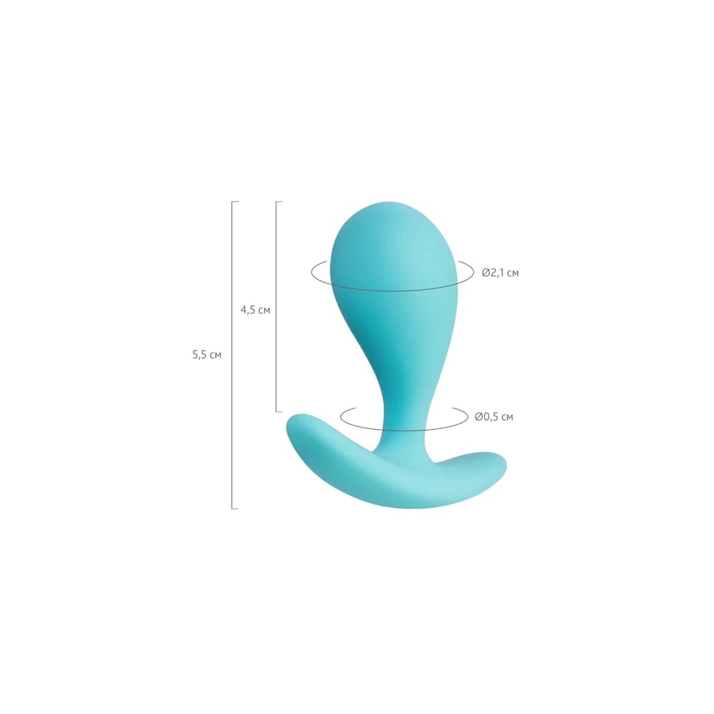 ToDo by Toyfa Blob Silikon Anal Plug Mavi 5.5 cm thumbnail 8