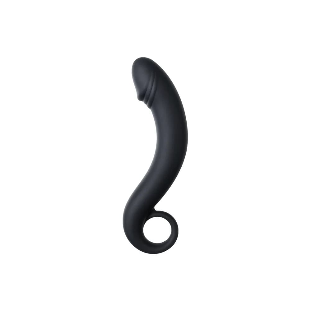 POPO Pleasure Dorado Siyah 18 cm Su Geçirmez Silikon P Noktası Etkili Kavisli Anal Stimülatör thumbnail 2