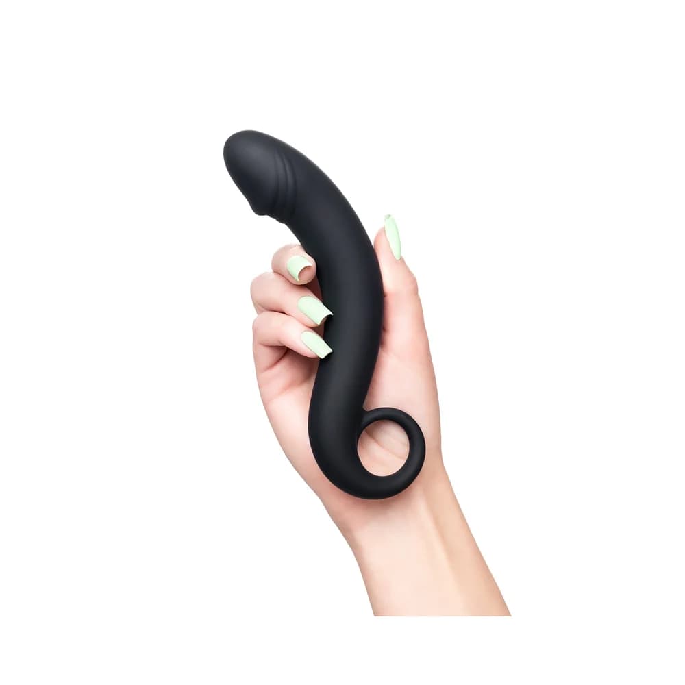 POPO Pleasure Dorado Siyah 18 cm Su Geçirmez Silikon P Noktası Etkili Kavisli Anal Stimülatör thumbnail 6