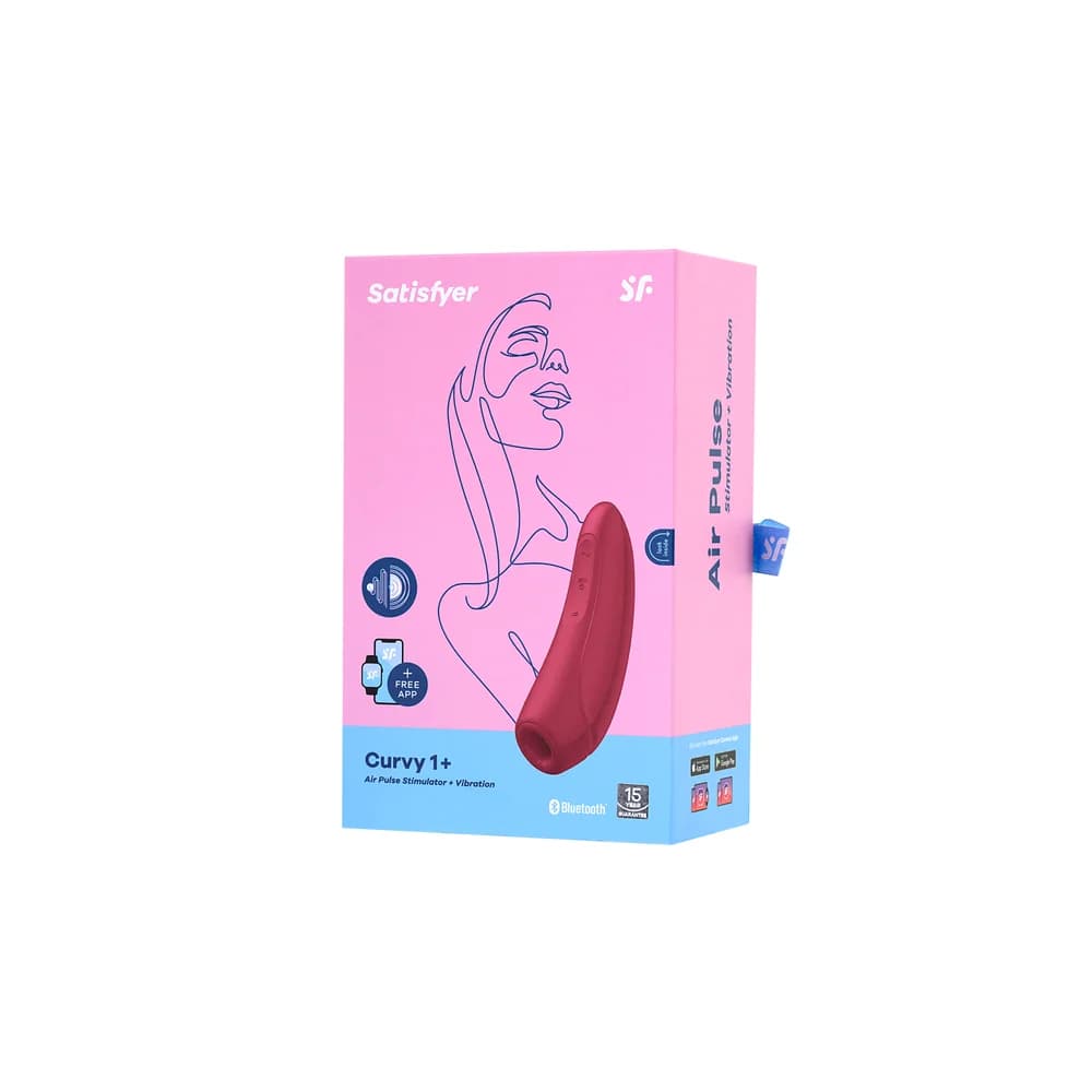 Satisfyer Curvy 1 Connect App Uzaktan Kontrollü Kırmızı Vakumlu Klitoris Vibratörü thumbnail 11