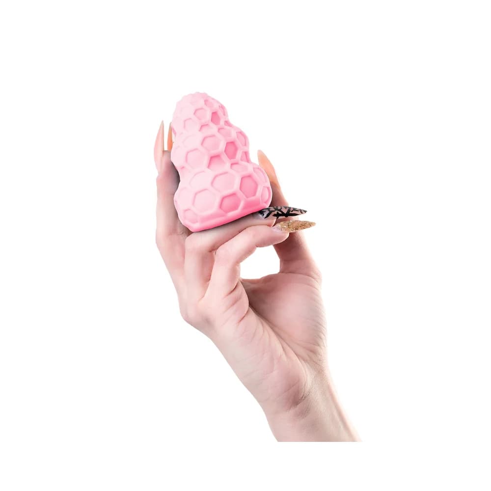 A-Toys by TOYFA Flaff Çift Taraflı Kompakt TPE Mastürbatör - Pembe 8 cm thumbnail 4
