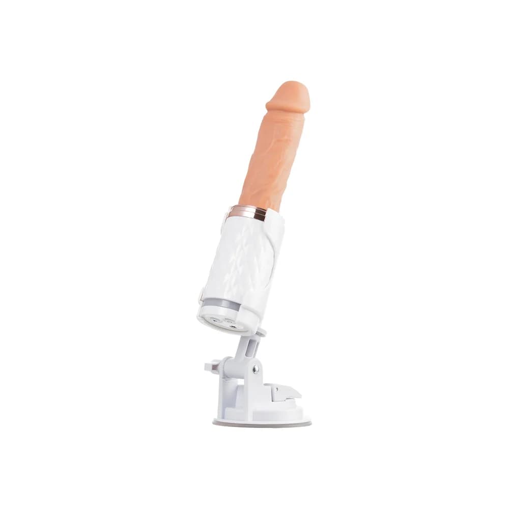 Motorlovers by TOYFA Beyaz ABS 29 cm Isıtmalı ve Titreşimli Otomatik Seks Makinesi thumbnail 2