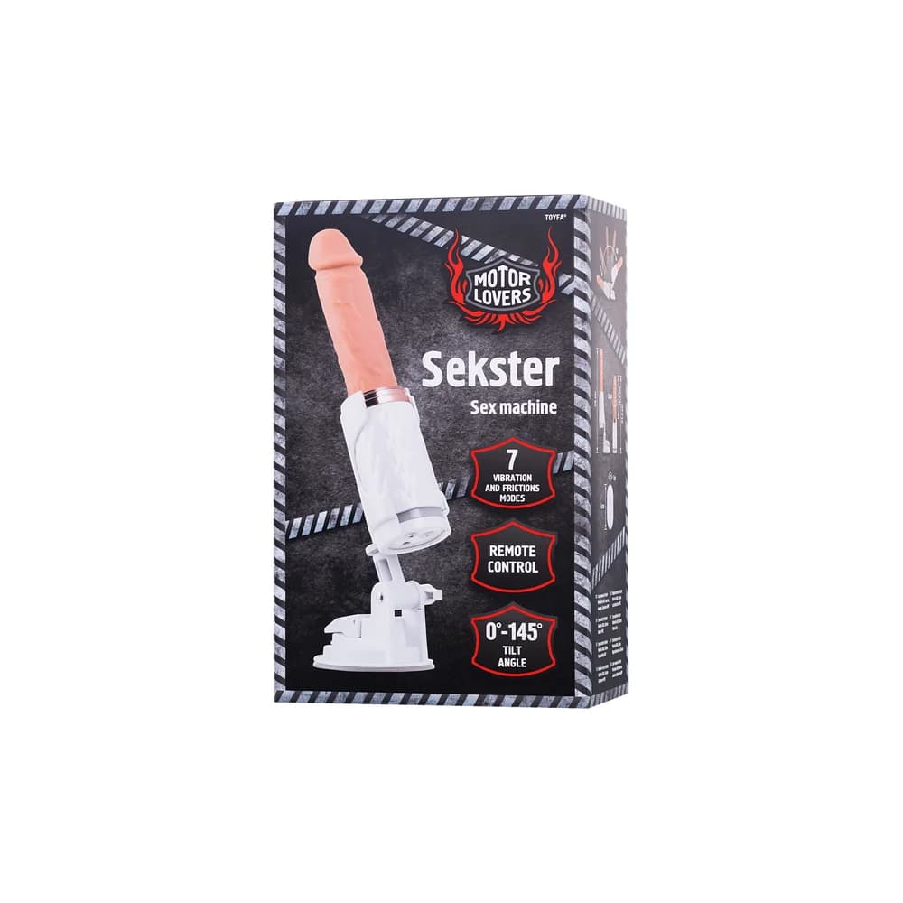 Motorlovers by TOYFA Beyaz ABS 29 cm Isıtmalı ve Titreşimli Otomatik Seks Makinesi thumbnail 16