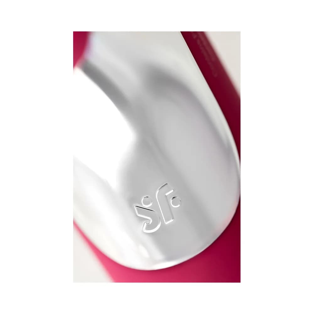 Satisfyer Dual Love Pink Hava Basınçlı Vakumlu ve Titreşimli Klitoral Uyarıcı Vibratör Kırmızı 16 cm thumbnail 16