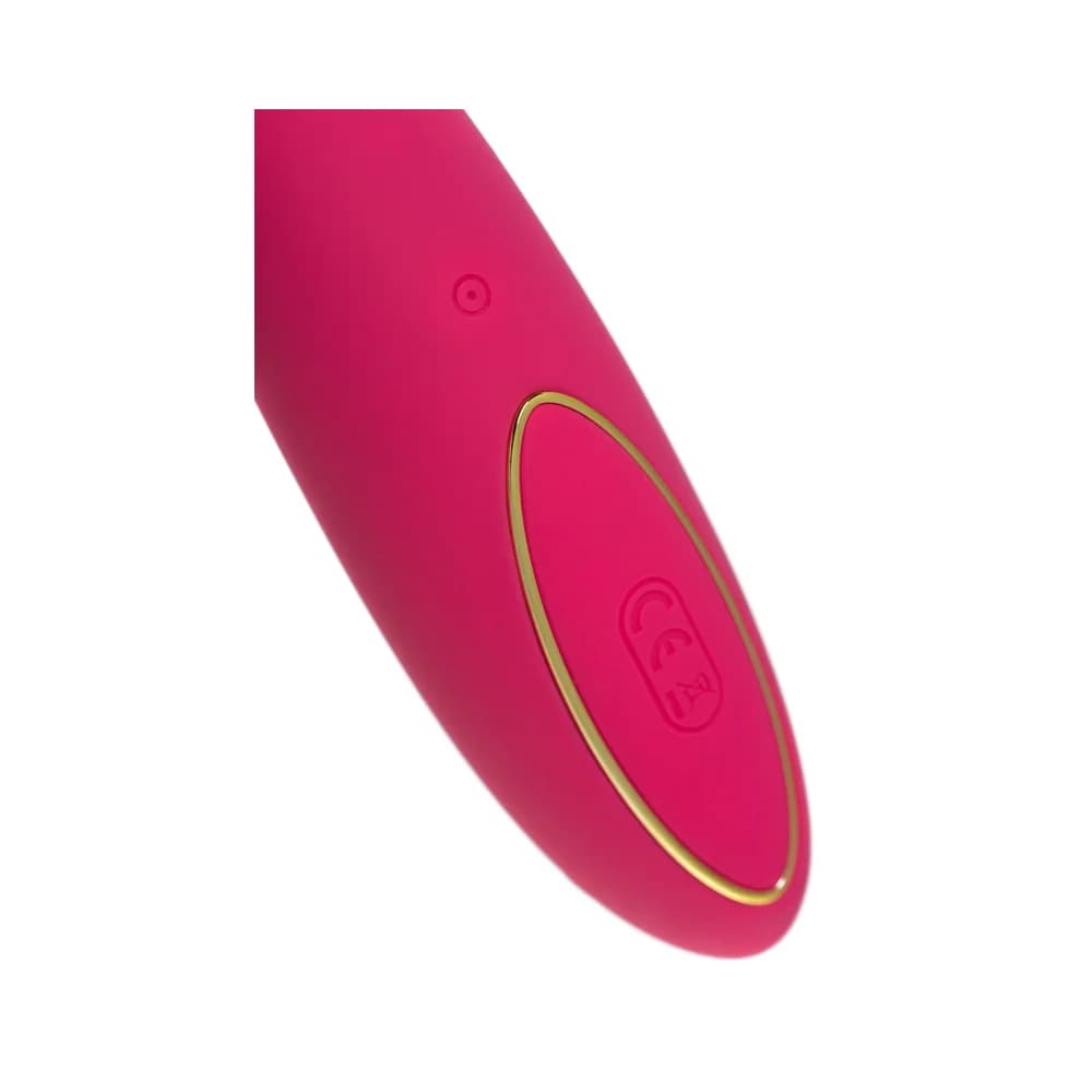 Jos Enila Vakum Dalgalı ve Isıtmalı Silikon Tavşan Vibratör Pembe 23 cm thumbnail 13