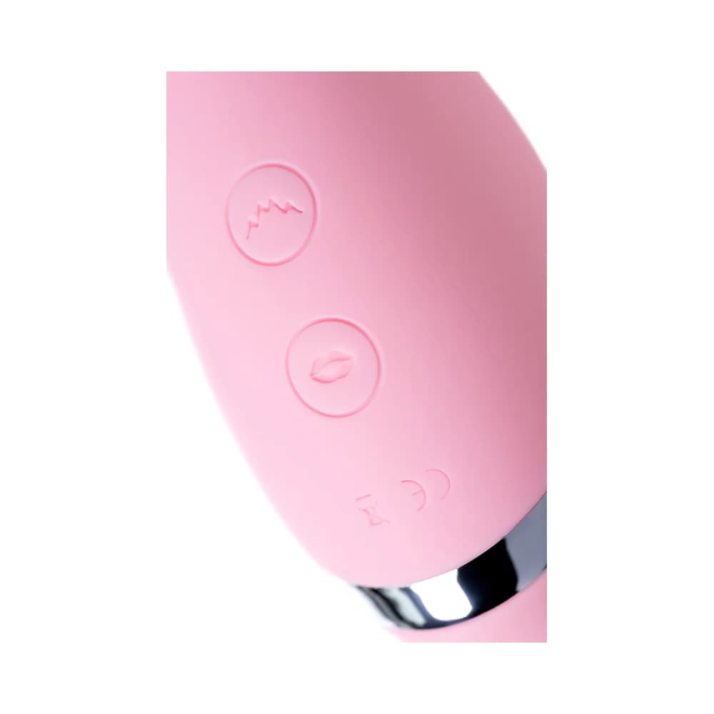 Flovetta by Toyfa Dahlia Çok Fonksiyonlu Vakumlu ve Titreşimli Silikon Vibratör Pembe 14 cm thumbnail 13