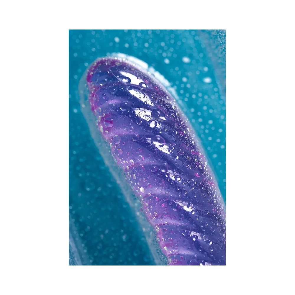 A-Toys by TOYFA Frica Çift Taraflı Mor TPE 23 cm Jel Dildo thumbnail 12