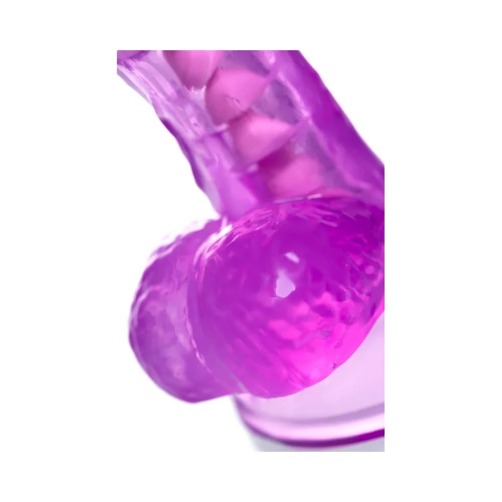 A-Toys by TOYFA Celiam Bükülebilir Vantuzlu Mor TPE Gerçekçi Jel Dildo 20.5 cm thumbnail 13