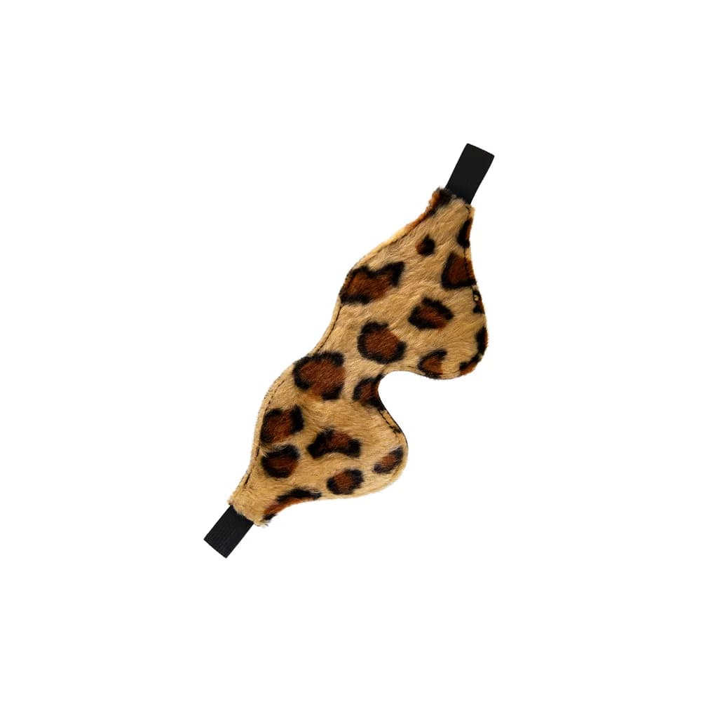 Anonymo by TOYFA Leopar Desenli PU Deri 26 cm BDSM Göz Maskesi thumbnail 4