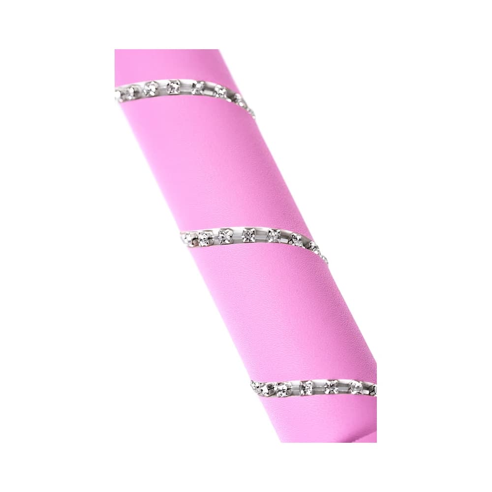 Anonymo by TOYFA Pembe PU Deri Kristal Taşlı Fantezi Kırbaç 64 cm thumbnail 7