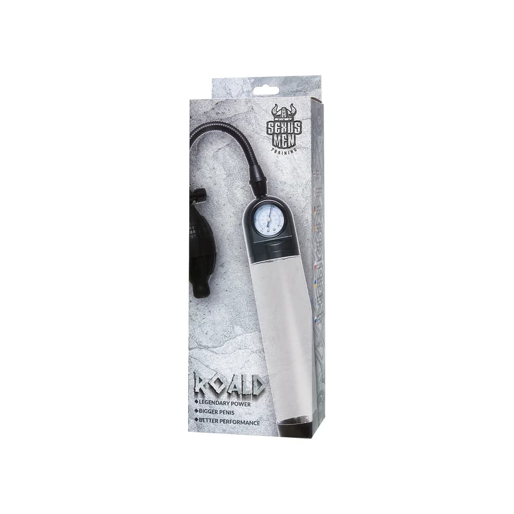 Sexus Men Roald Mekanik Basınç Göstergeli Siyah ABS Plastik Penis Pompası 61 cm thumbnail 7
