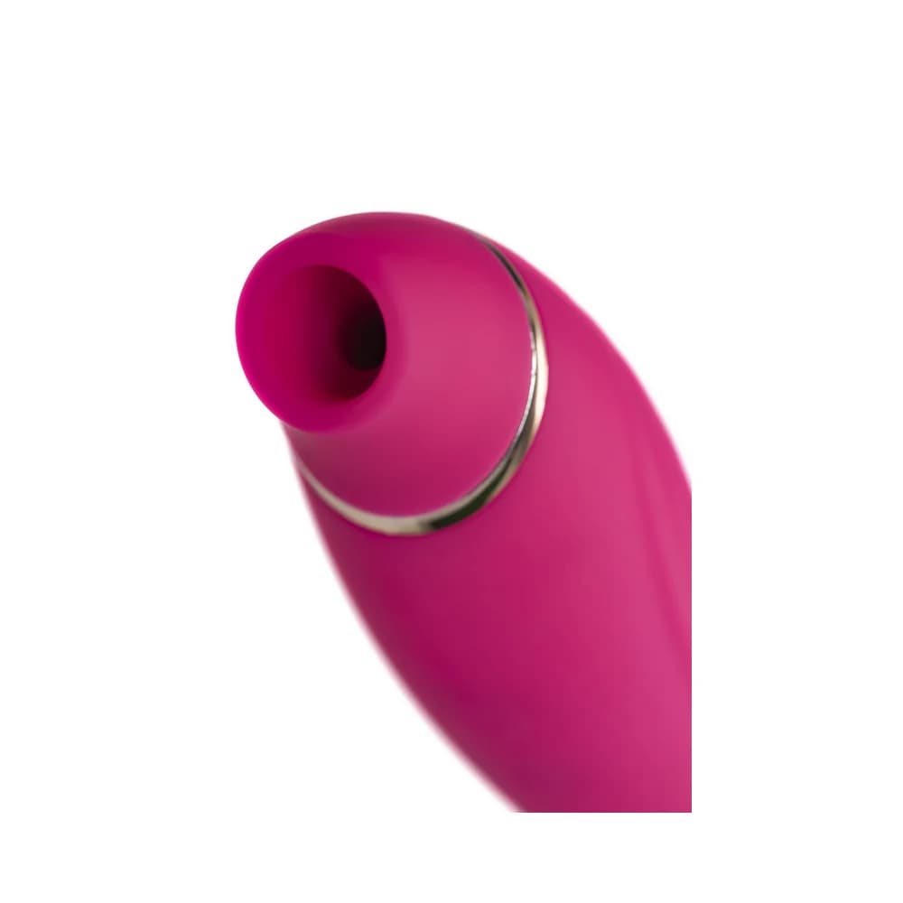Jos Danvi Silikon Pembe 21.5 cm Çift İşlevli Vakumlu ve Titreşimli G-Noktası Vibratör thumbnail 10