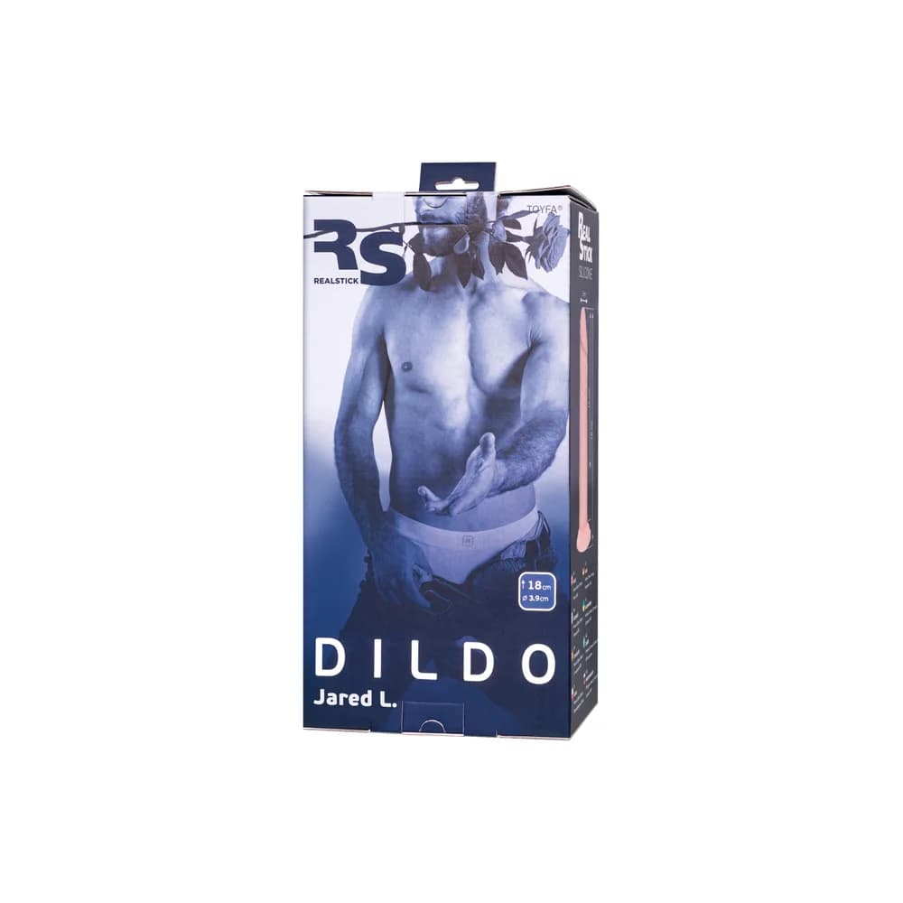 RealStick Silicone Jared L 18 cm Vantuzlu Gerçekçi Silikon Dildo Çıplak thumbnail 11