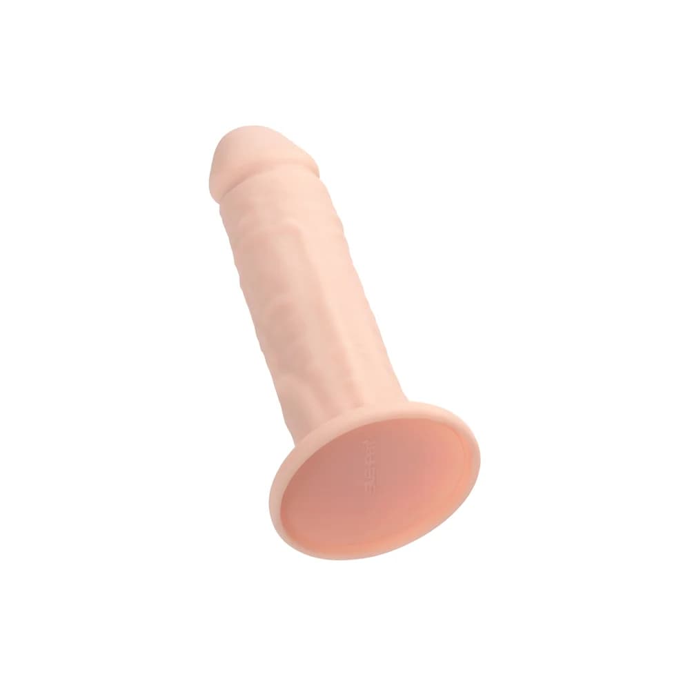 RealStick Silicone Jared L 18 cm Vantuzlu Gerçekçi Silikon Dildo Çıplak thumbnail 6