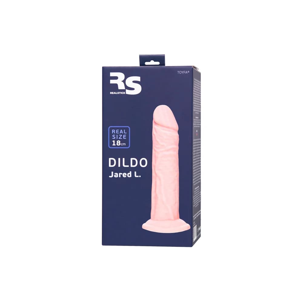 RealStick Silicone Jared L 18 cm Vantuzlu Gerçekçi Silikon Dildo Çıplak thumbnail 10