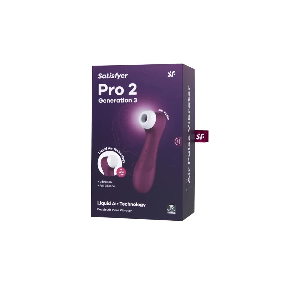 Satisfyer Pro 2 Generation 3 Şarap Kırmızısı Vakumlu Klitoris Uyarıcı ve Vibratör thumbnail 16