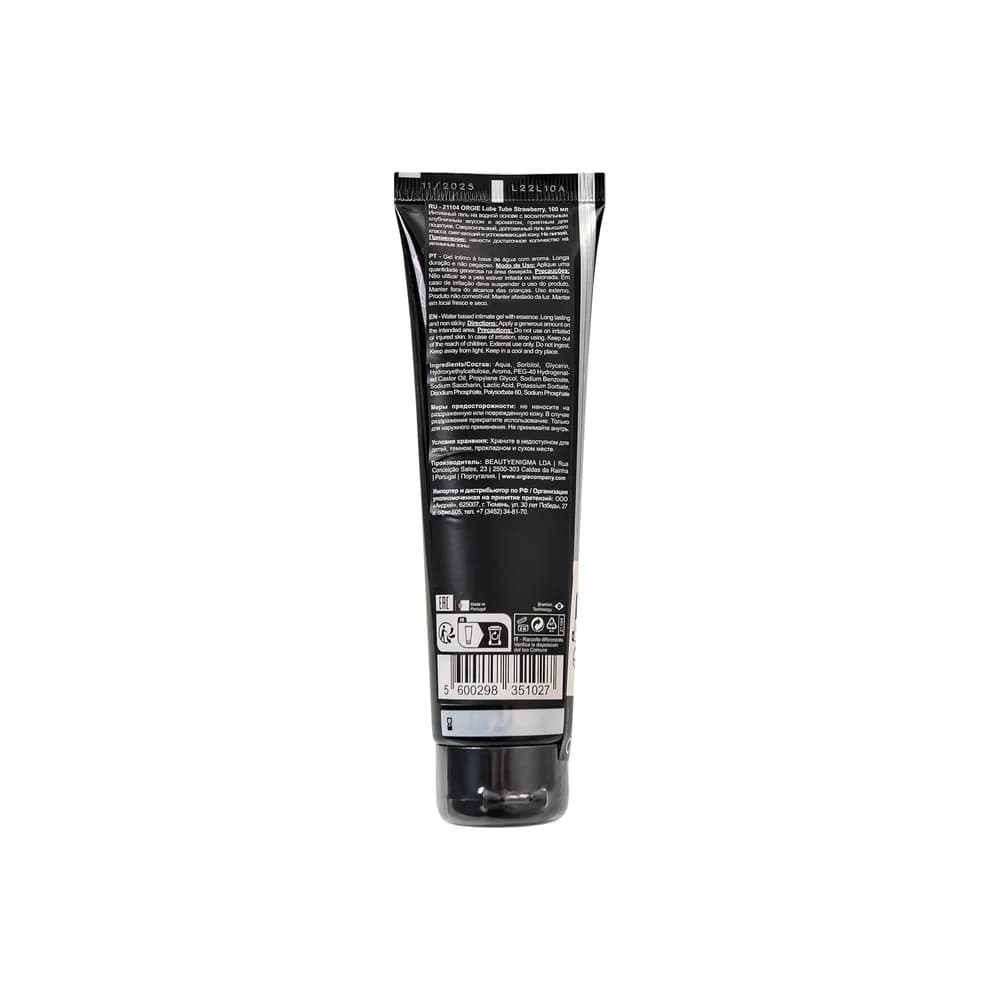 Orgie Lube Tube Çilek Aromalı Su Bazlı Kayganlaştırıcı Jel 100 ml thumbnail 3