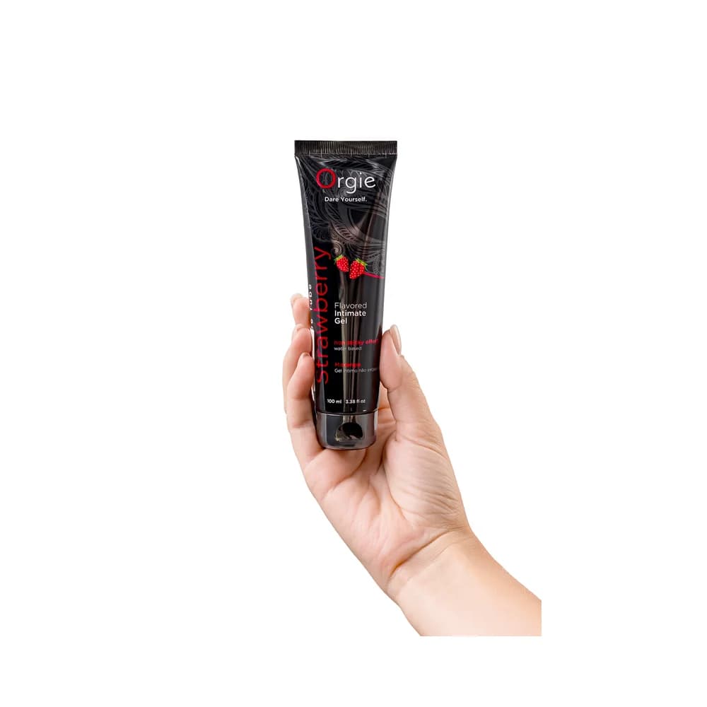 Orgie Lube Tube Çilek Aromalı Su Bazlı Kayganlaştırıcı Jel 100 ml thumbnail 4