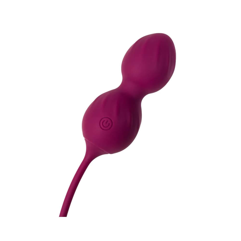 L'Eroina Moussy Silikon Vajinal Egzersiz Topları - Bordo 17 cm thumbnail 10