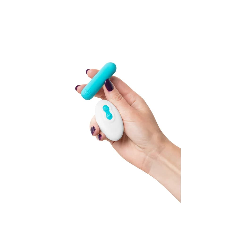 A-Toys by TOYFA Tnim Mavi Silikon Mini Bullet Mermi Vibratör 6.5 cm thumbnail 4