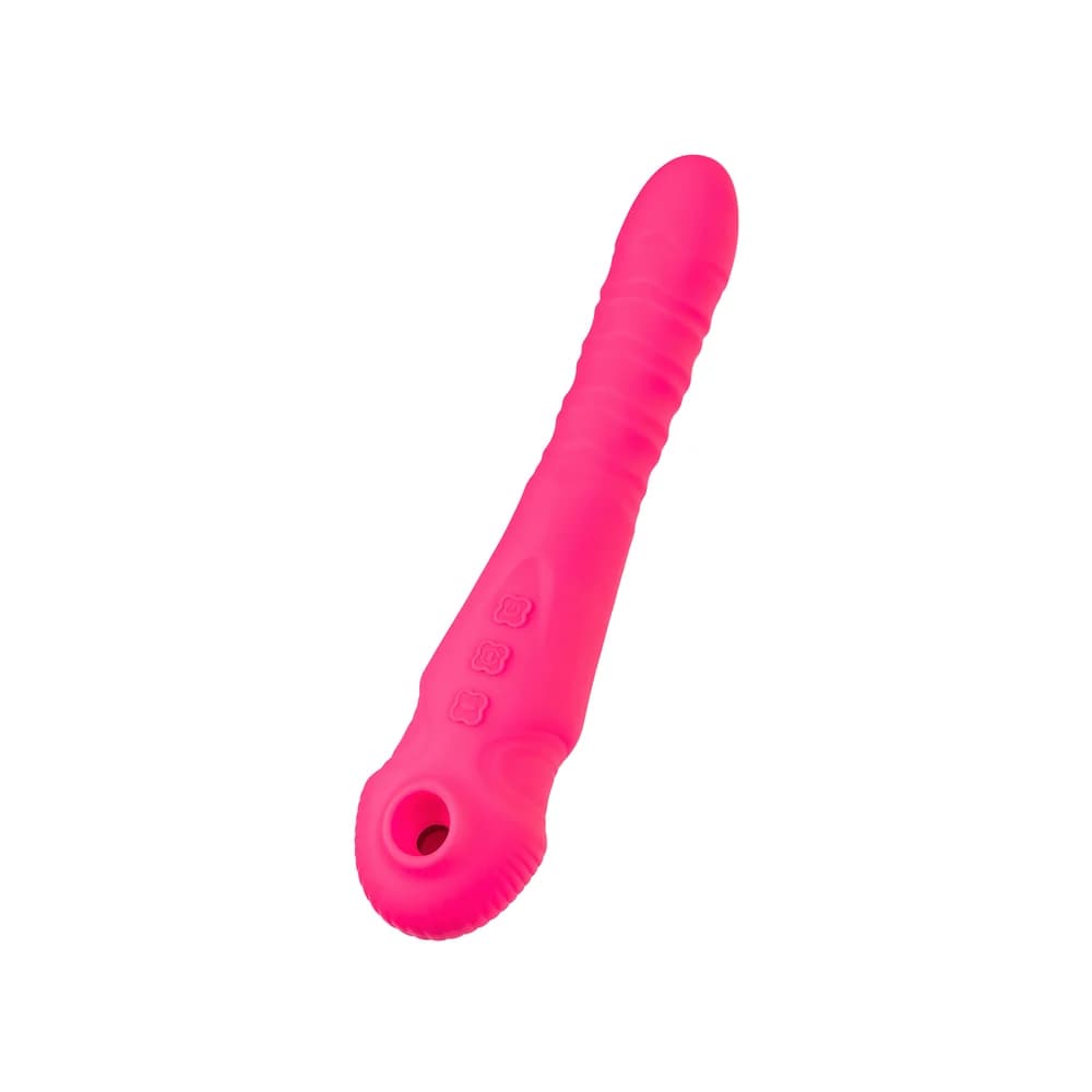 Jos Cotox Vakum Uyarımlı Silikon Pembe Pulsatör Vibratör 23 cm thumbnail 5