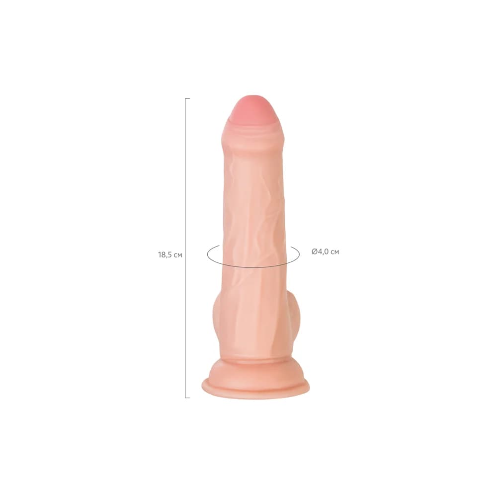 My Babe My Treasure 18,5 cm Gerçekçi TPE Yapay Penis - Ten Rengi thumbnail 8