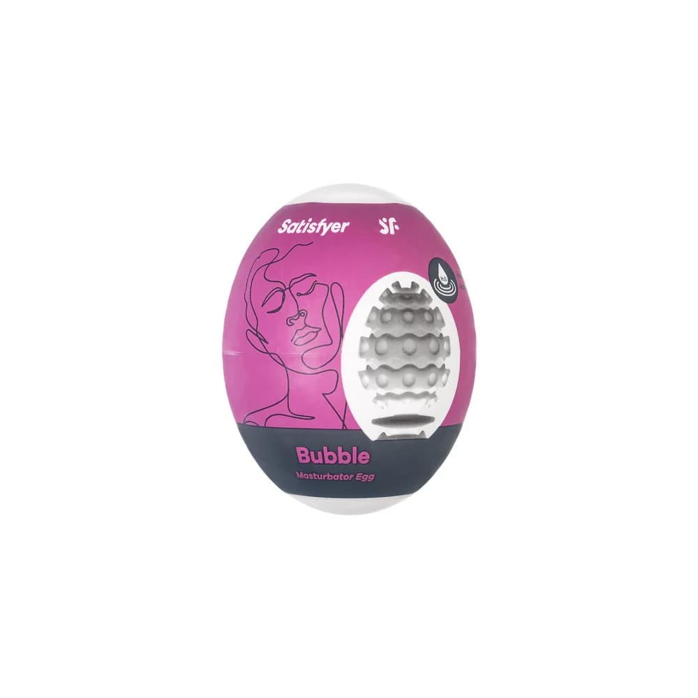 Satisfyer Egg Single Bubble Tekli Mastürbatör Mavi thumbnail 2