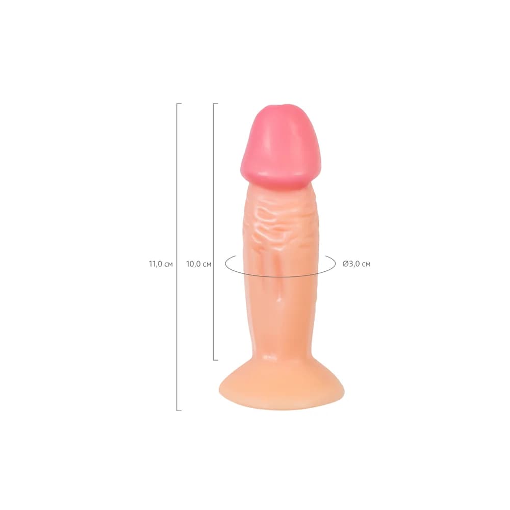 RealStick Nude Çıplak Vere PVC 11 cm Gerçekçi Yapay Penis thumbnail 8