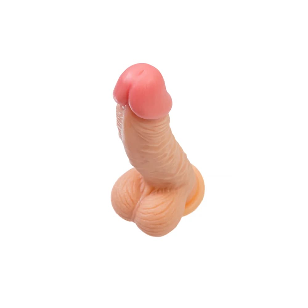 RealStick Nude Çıplak Cree Gerçekçi Yapay Penis, Et Rengi, 20 cm thumbnail 5