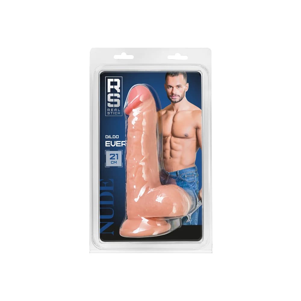 RealStick Nude Çıplak Gerçekçi PVC Yapay Penis 21 cm Et Rengi thumbnail 10