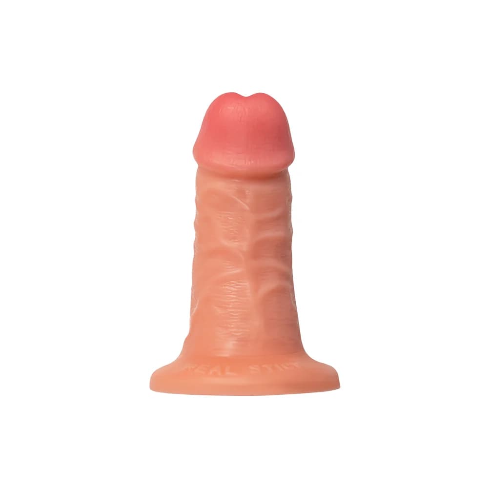 RealStick Caliber Gerçekçi Dildo - 14 cm, Çap 5 cm, Ten Rengi thumbnail 2