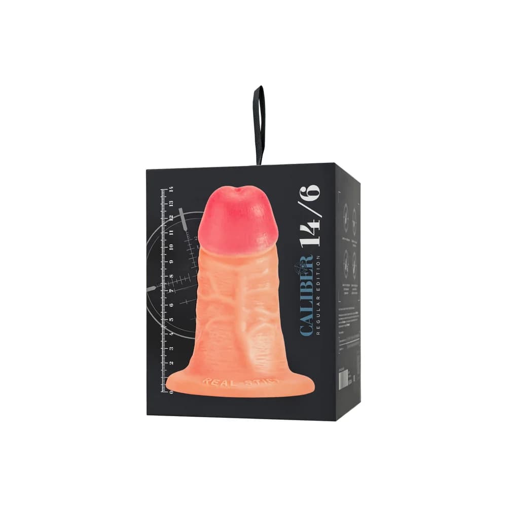 RealStick Caliber Gerçekçi Dildo - 14 cm, Çap 6 cm Cilt Tonu thumbnail 11