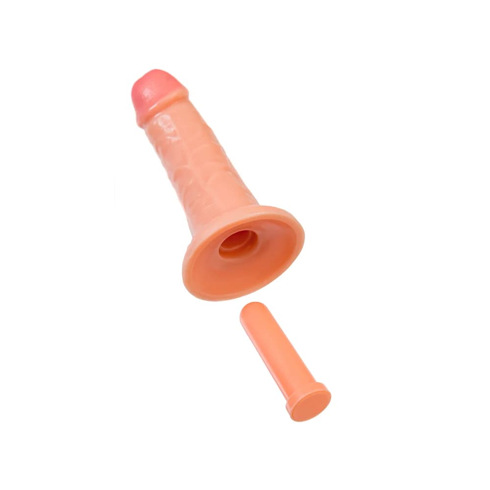 RealStick Caliber Gerçekçi Dildo - 16 cm, Çap 4 cm, Ten Rengi thumbnail 6