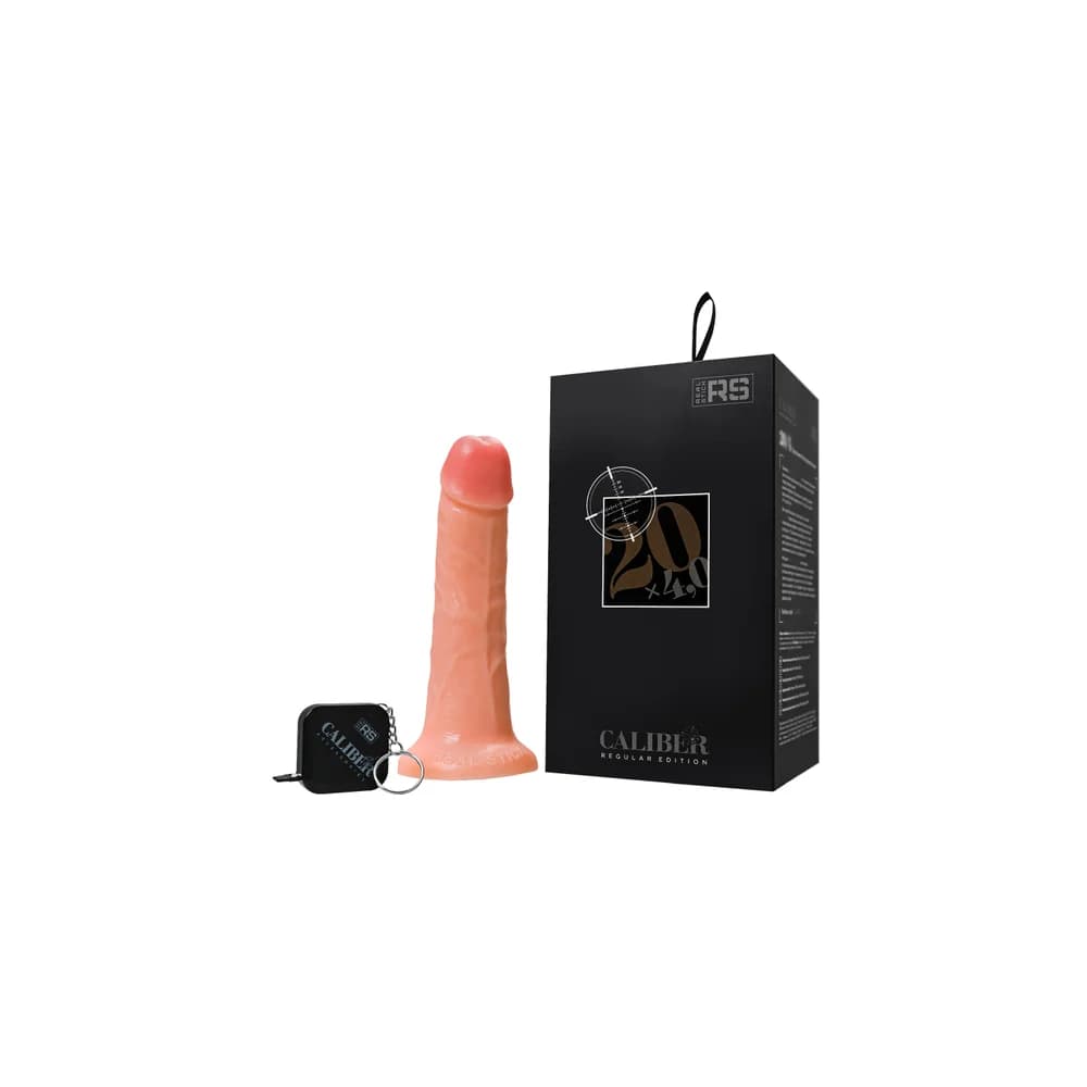 RealStick Caliber 20 cm Gerçekçi Dokulu Dildo - Ten Rengi