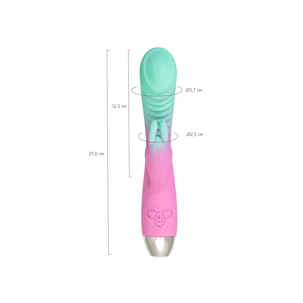 Flovetta Orchid Çift Etkili Klitoral ve G Noktası Vibratörü Nane Pembesi 21 cm thumbnail 6