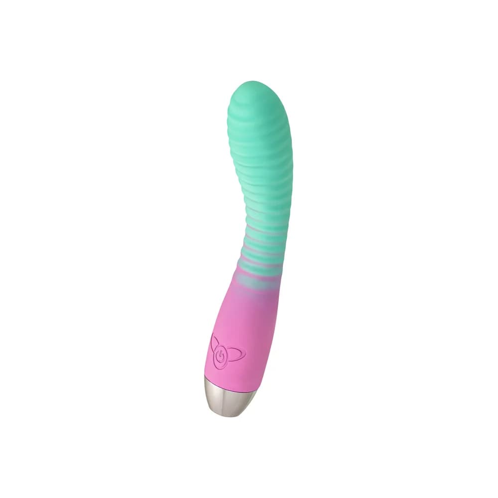 Flovetta Azalia Kavisli Başlıklı Silikon Vibratör Nane Pembesi 20.5 cm thumbnail 6