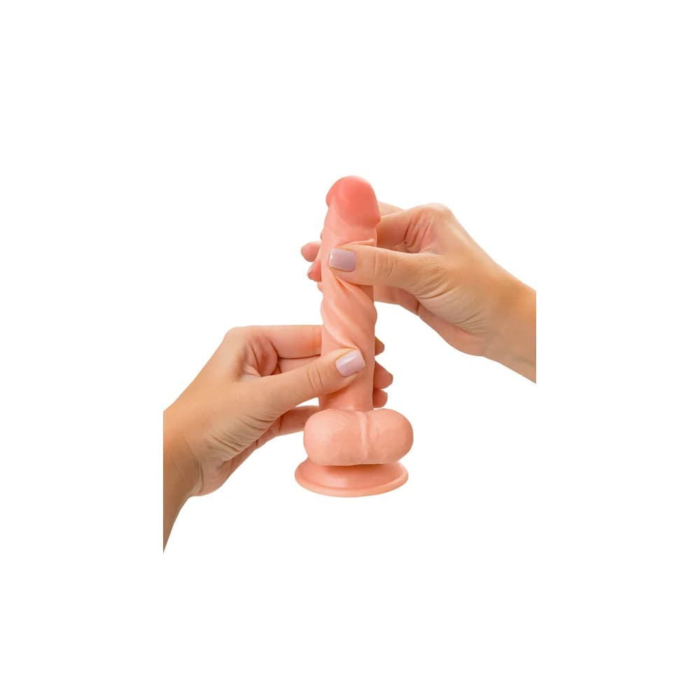 My Babe My Priceless Gerçekçi Dildo, TPE Malzeme, Ten Rengi, 18 cm thumbnail 9