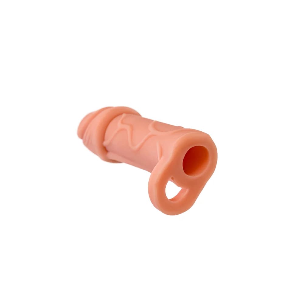 XLover by TOYFA Ten Rengi 16 cm TPE Malzeme Boy Uzatıcı Etkili Penis Kılıfı thumbnail 5