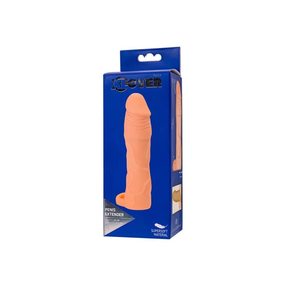 XLover by TOYFA 19 cm Ten Rengi Boy Uzatıcı ve Kalınlaştırıcı Penis Kılıfı thumbnail 8