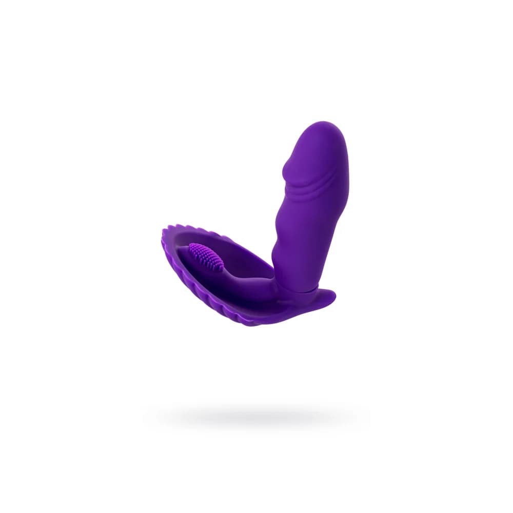 A-Toys by TOYFA Klitoral Uyarıcı Silikon Vibratör - 12 cm Mor