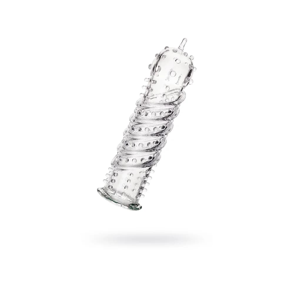 A-Toys by TOYFA Şeffaf TPR 15.3 cm Esnek Penis Uzatıcı ve Kılıf