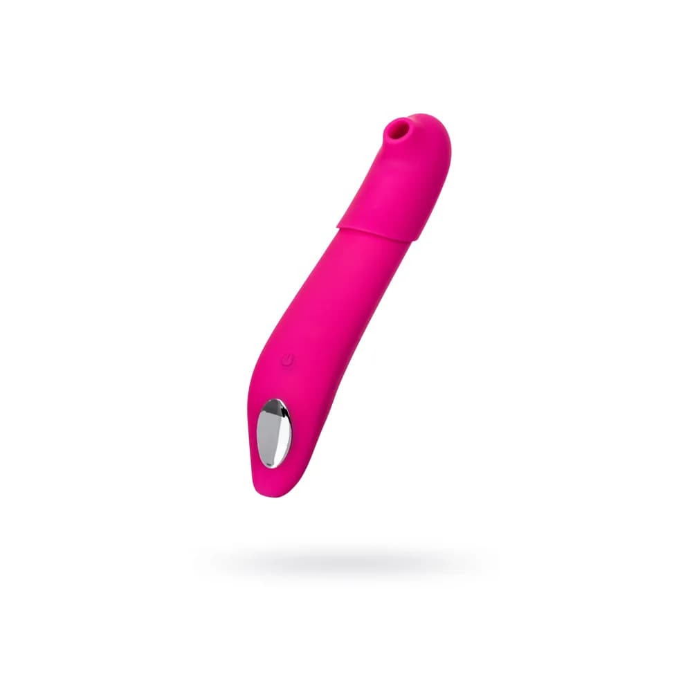 Jos Oscar 2'si 1 Arada Vakum Dalgası ve Titreşimli G-Noktası Klitoral Vibratör Pembe 20.5 cm