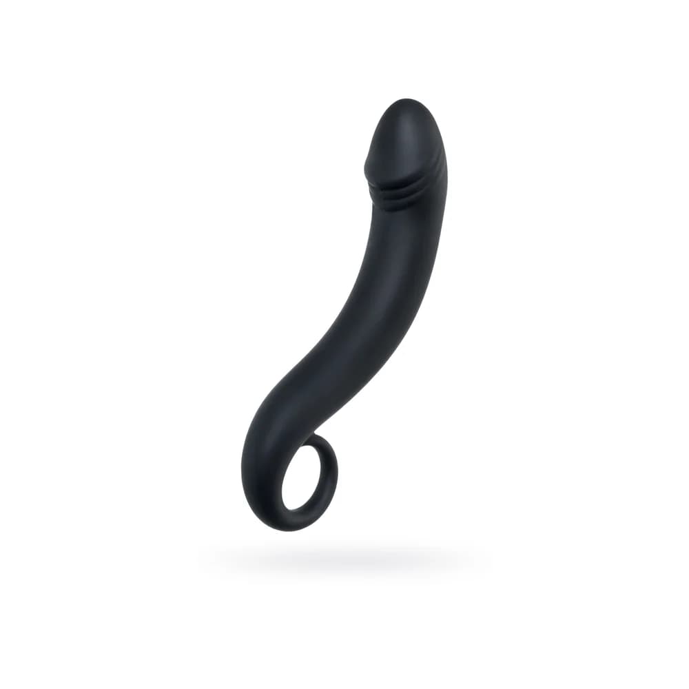 POPO Pleasure Dorado Siyah 18 cm Su Geçirmez Silikon P Noktası Etkili Kavisli Anal Stimülatör